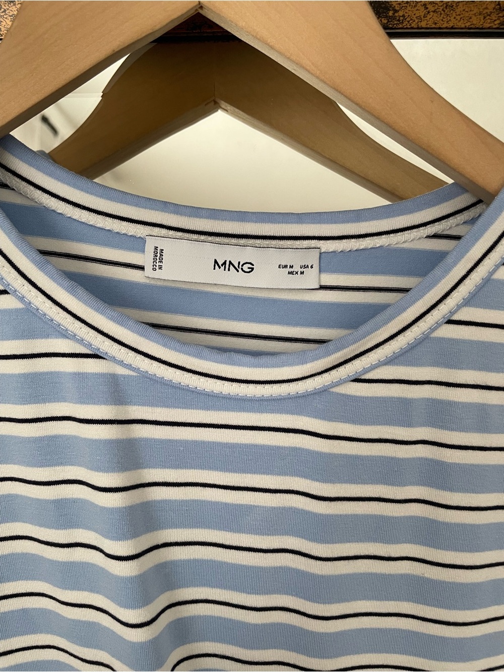 MANGO Knot Detail Short Striped Dress - Picture 4 of 6